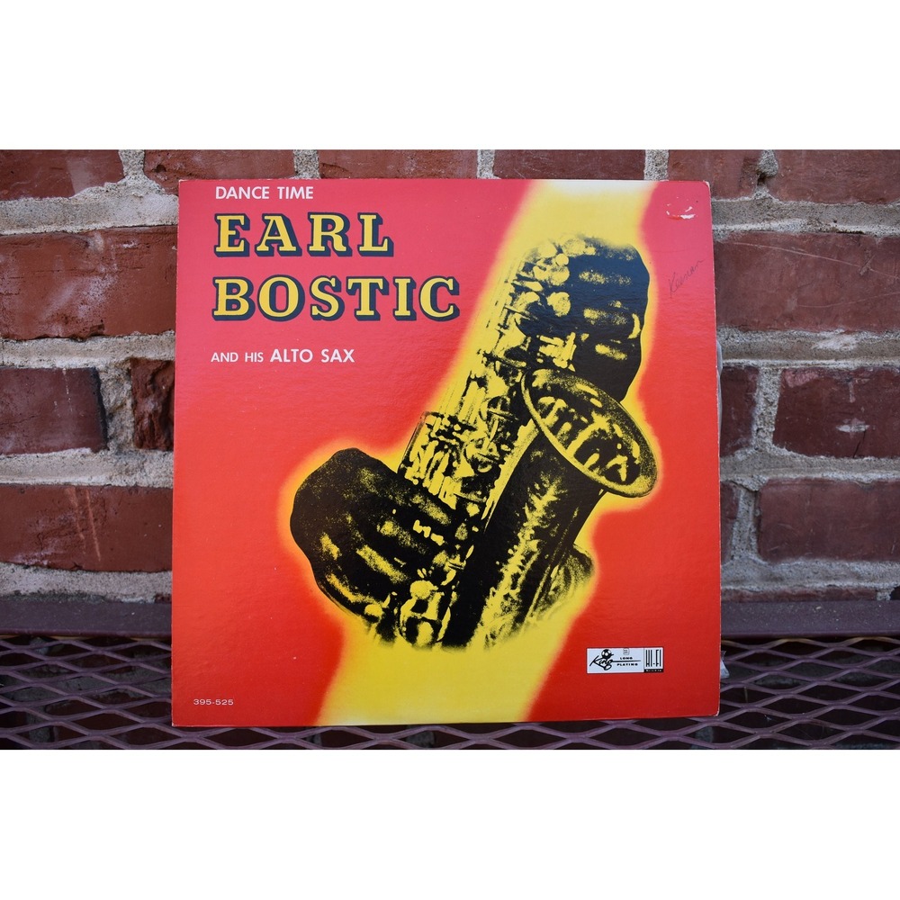 Earl Bostic Dance Time 1956 Vinyl LP Red Cover US 1st Pressing King 395-525 Jazz